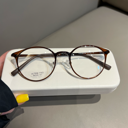 Compact Round Frames | Chestnut Brown or Black