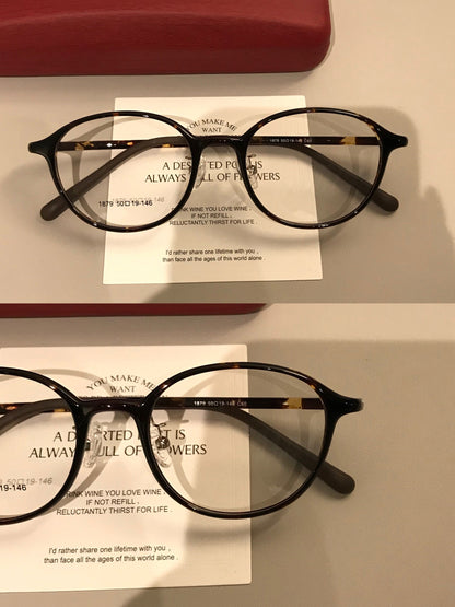 Round Studded Frames | Broad Temples front view