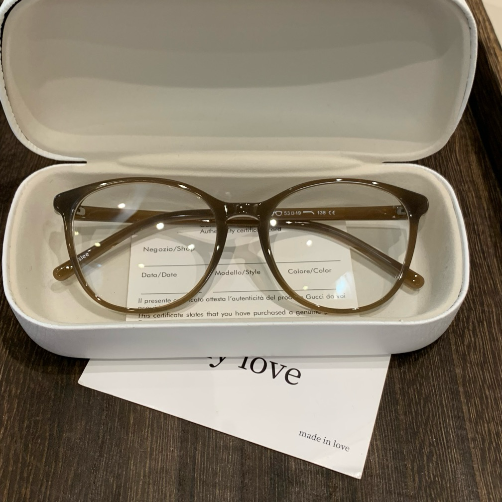 Rounded Square Frames | Slim Temples, Five Colors - Latte Brown