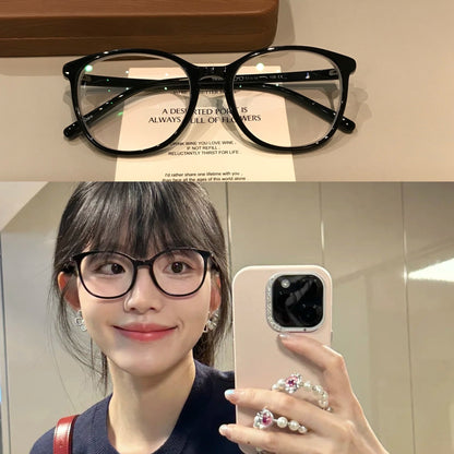 Rounded Square Frames | Slim Temples, Five Colors front view