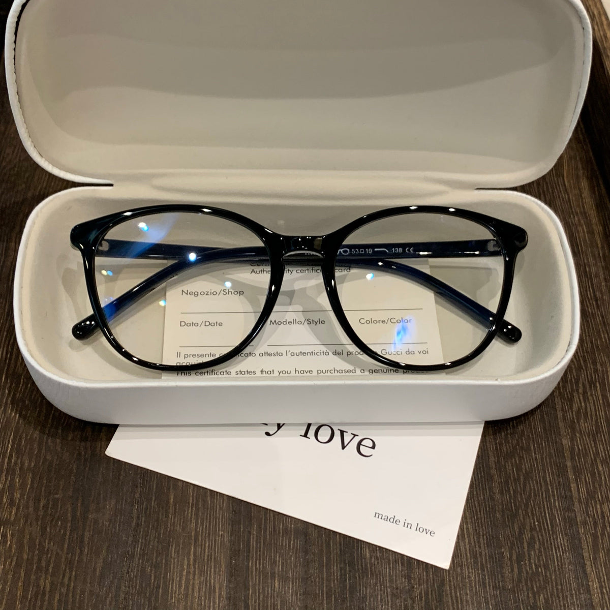 Rounded Square Frames | Slim Temples, Five Colors lens detail