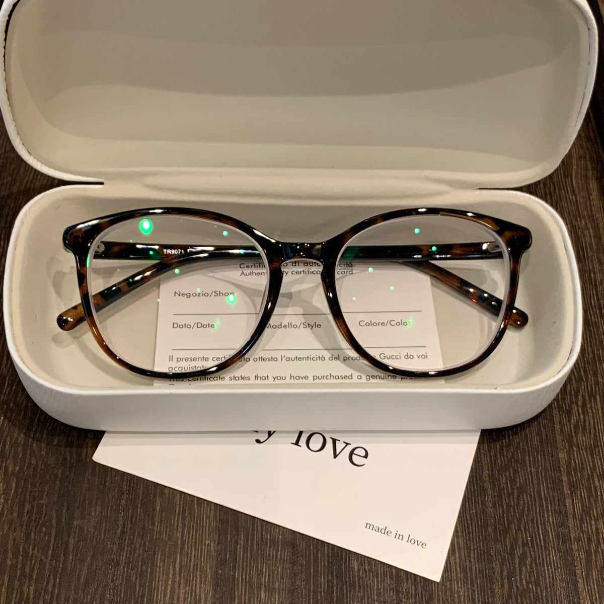 Rounded Square Frames | Slim Temples, Five Colors frame detail