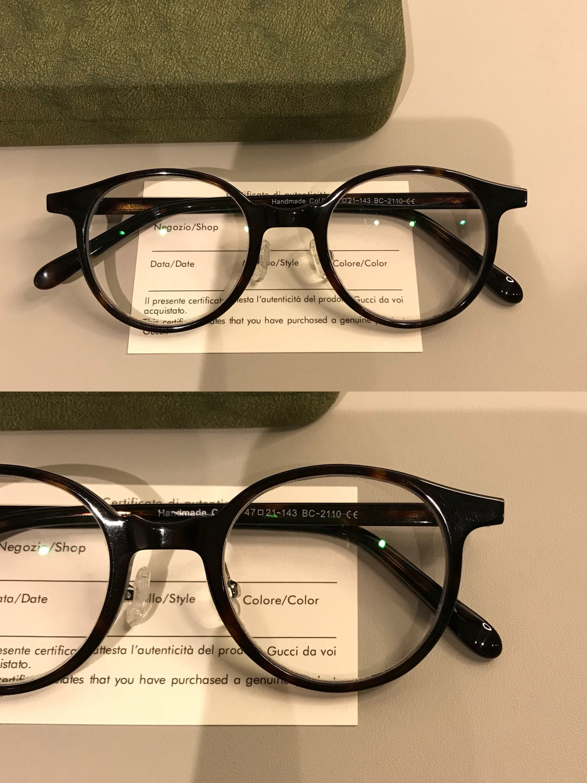 Compact Boston Round Eyeglass Frames side view