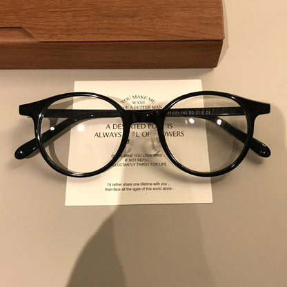Compact Boston Round Eyeglass Frames additional product view