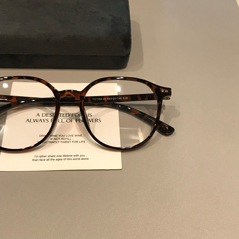 Retro Rounded Rectangle Frames | Tortoiseshell front view