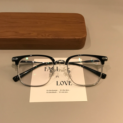 Men's Browline Frames | Black Gold or Silver additional product view