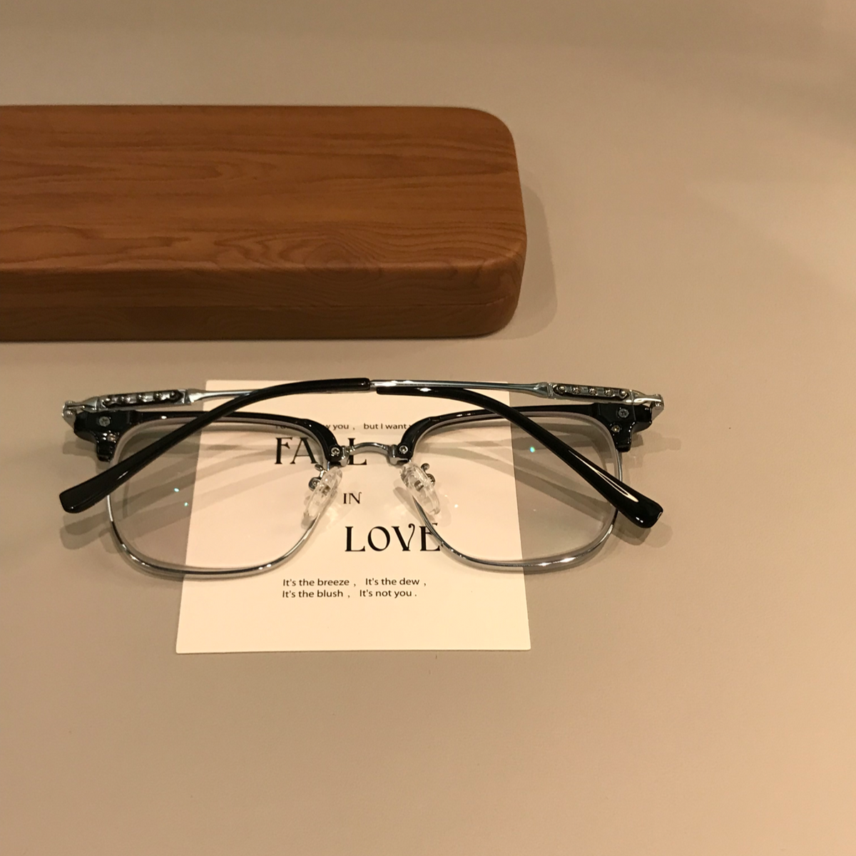 Men's Browline Frames | Black Gold or Silver additional product view