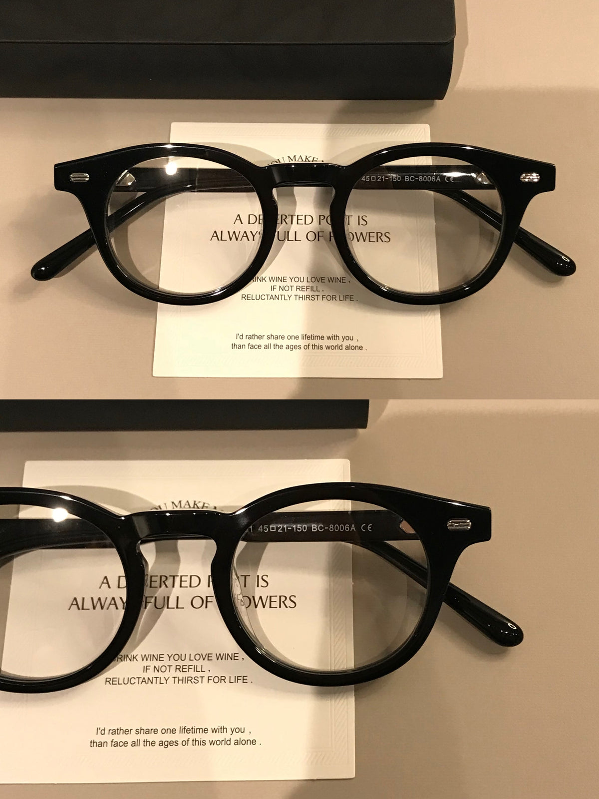 Retro Round Frames | Broad Upper Rim frame detail