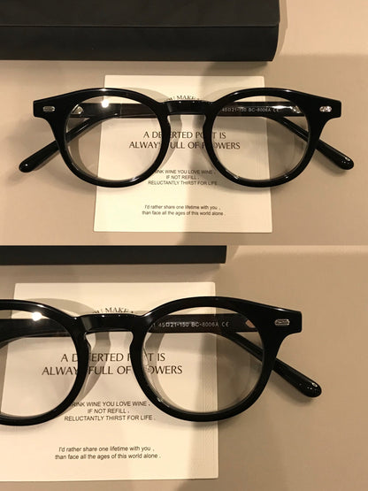 Retro Round Frames | Broad Upper Rim frame detail