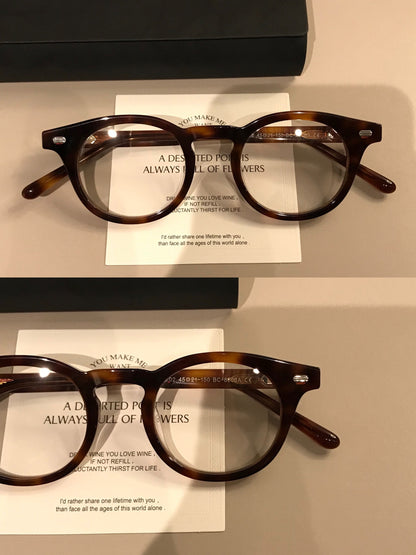 Retro Round Frames | Broad Upper Rim lens detail