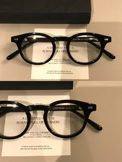 Retro Round Frames | Broad Upper Rim temple detail