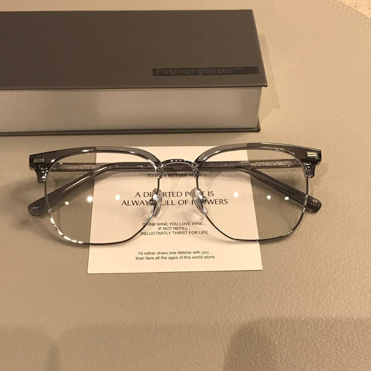 Retro Browline Eyeglass Frames | Corner Rivets frame detail
