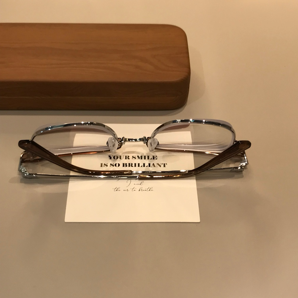 Men's Rectangle Browline Eyeglass Frames additional product view