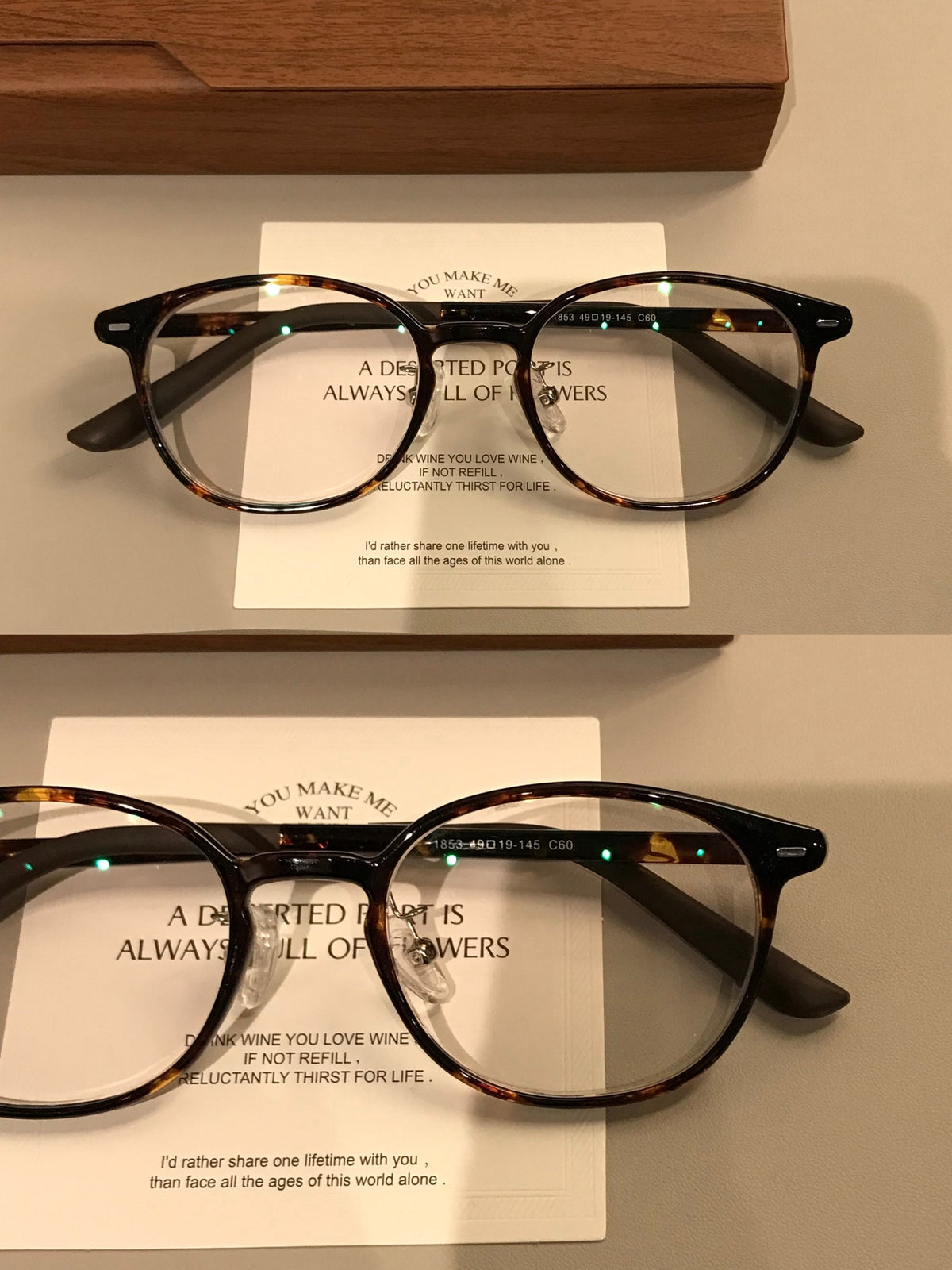 Compact Retro Rounded Square Eyeglass Frames side view
