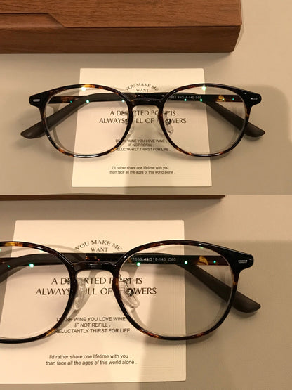 Compact Retro Rounded Square Eyeglass Frames side view