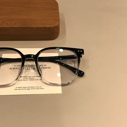 Men's Oversized Square Frames | Gradient Black front view