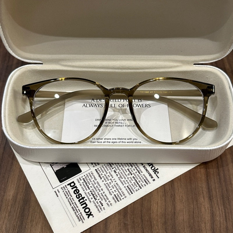 Broad Square Eyeglass Frames | Four Colors - Olive Green