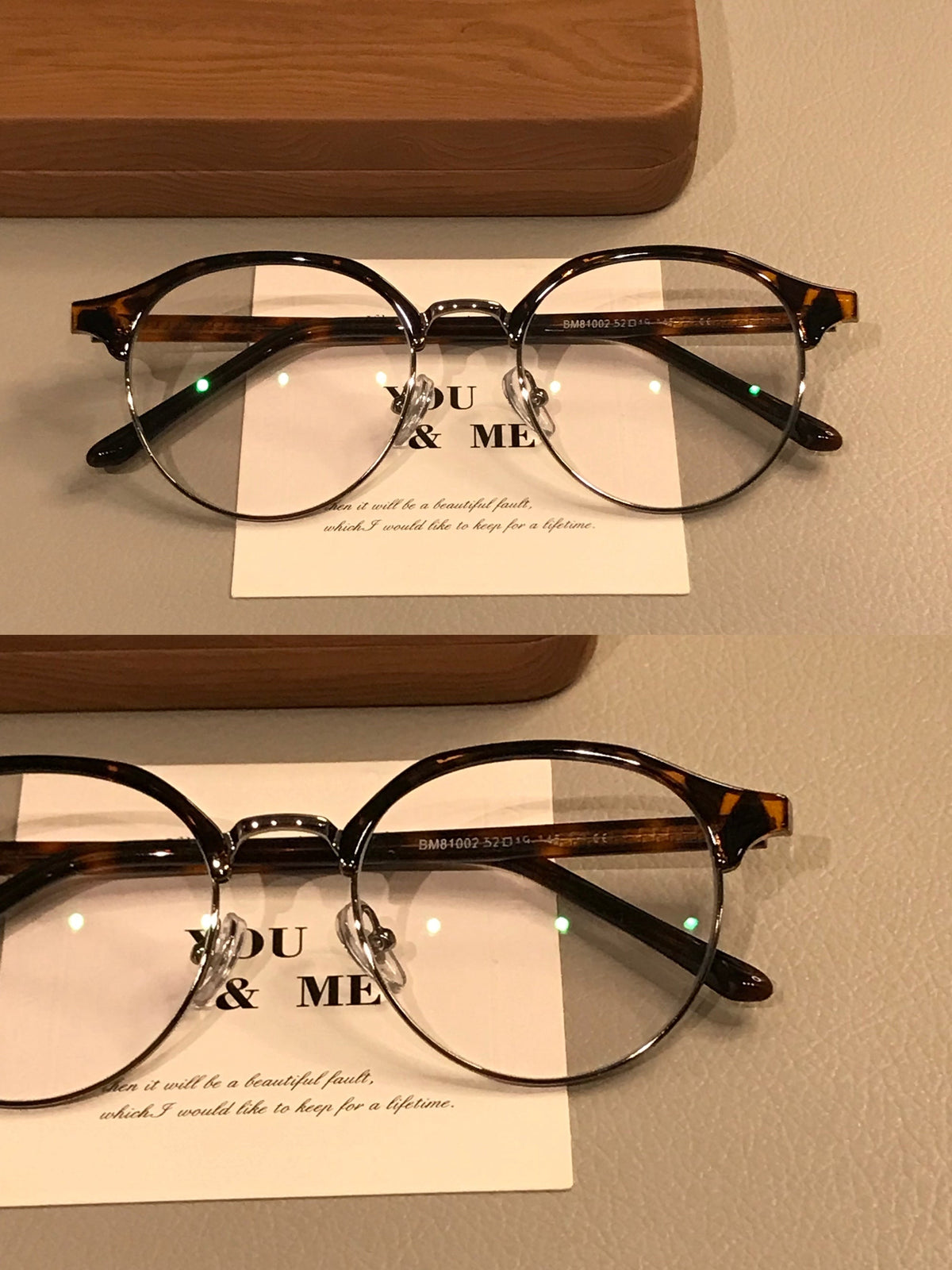 Men's Oval Browline Eyeglass Frames side view