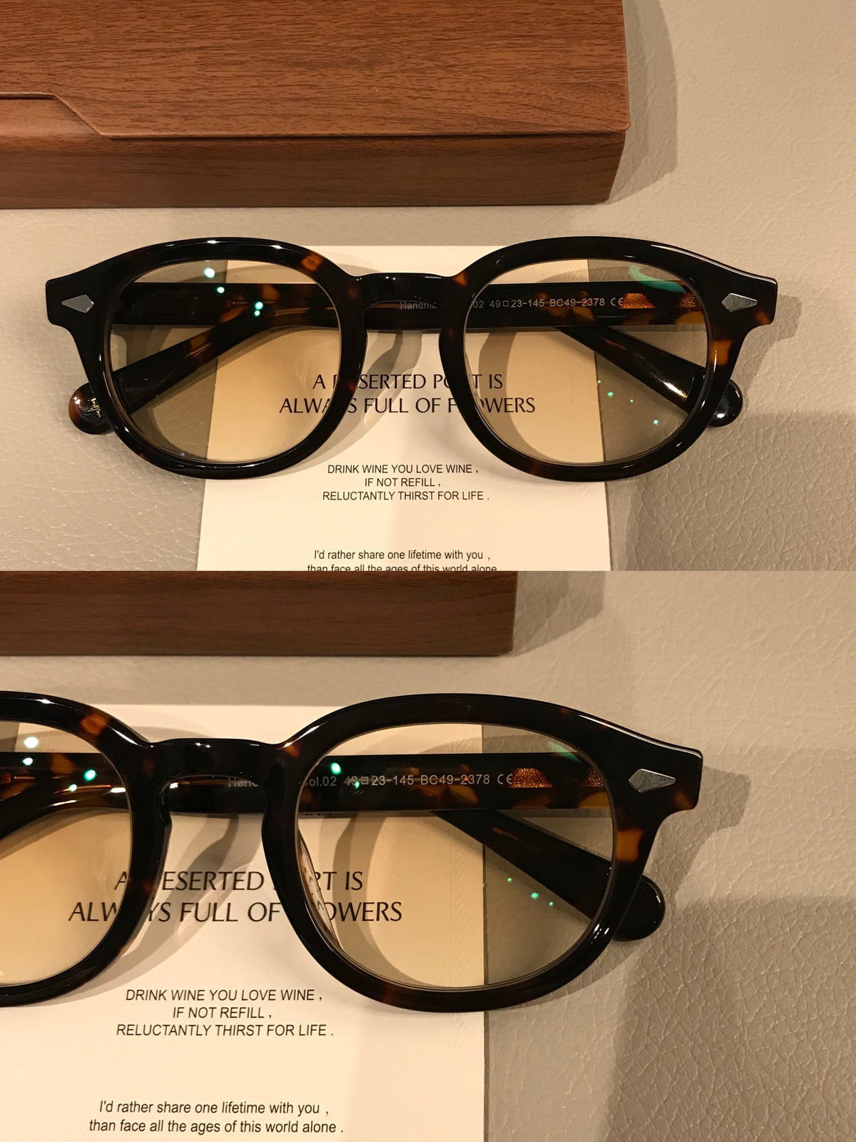 Men's Boston Oval Frames | Black or Tortoise temple detail